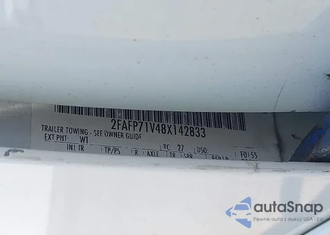 2008 Ford Crown Victoria Police/Police Interceptor z USA, uszkodzony, nr VIN 2FAFP71V48X142833